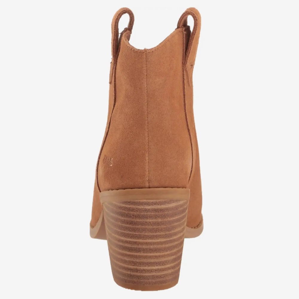 NWT TOMS CONSTANCE Heeled Boots 9.5 Tan Suede NEW NWOB no box Booties - Picture 3 of 7